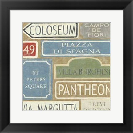 Framed Tour of Rome Print
