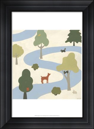 Framed Enchanted Forest I Print