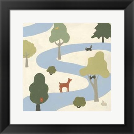Framed Enchanted Forest I Print