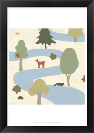 Framed Enchanted Forest II Print