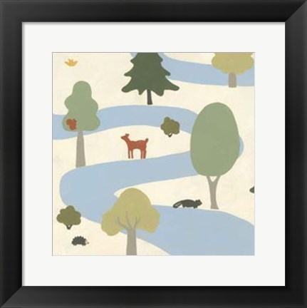 Framed Enchanted Forest II Print