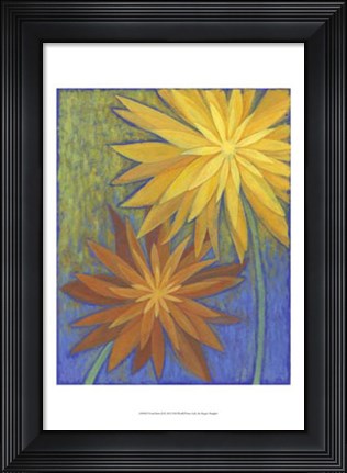 Framed Floral Burst II Print