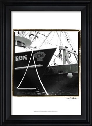 Framed Fishing Trawler I Print