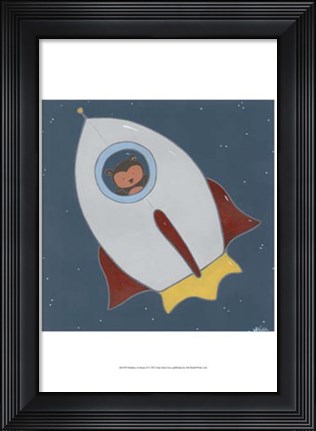 Framed Monkeys in Space II Print