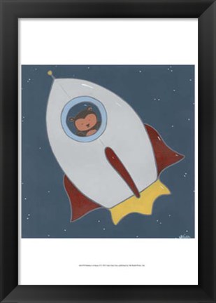 Framed Monkeys in Space II Print