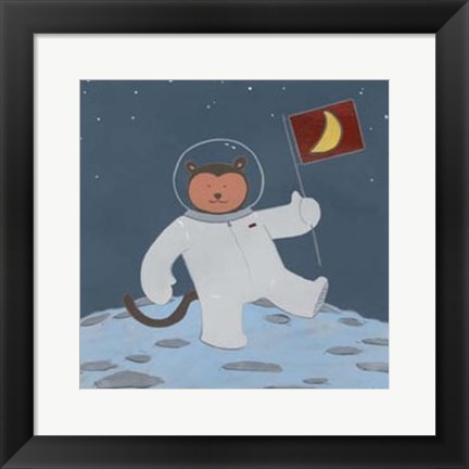 Framed Monkeys in Space III Print