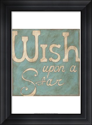 Framed Wish Upon a Star Print