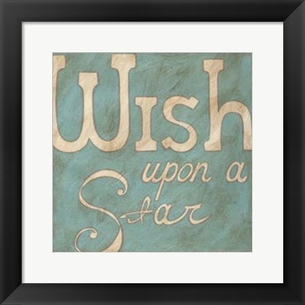 Framed Wish Upon a Star Print