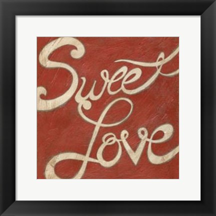 Framed Sweet Love Print