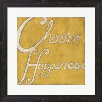 Framed Choose Happiness Print