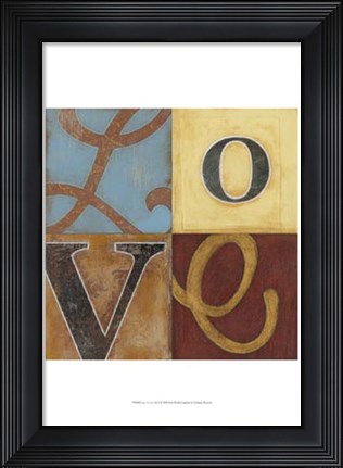 Framed Love a Lot 12x12 Print