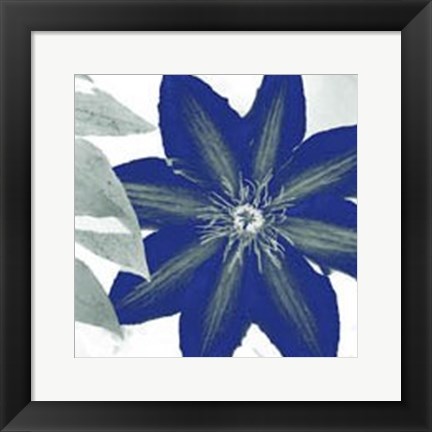 Framed Indigo Star III Print