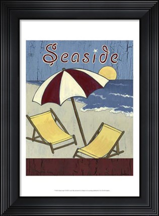 Framed Cabana Sign I Print