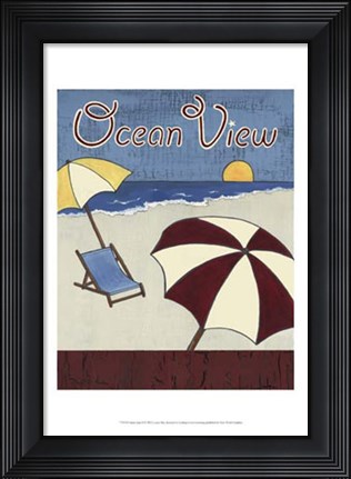 Framed Cabana Sign II Print