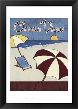 Framed Cabana Sign II Print