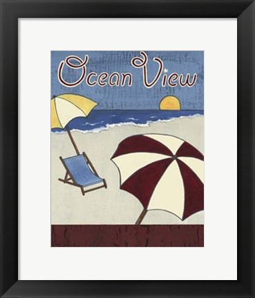 Framed Cabana Sign II Print