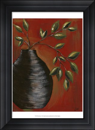 Framed Zen Vase I Print