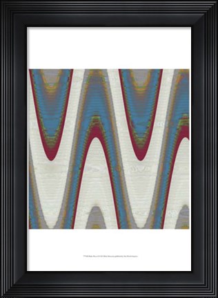 Framed Radio Waves I Print