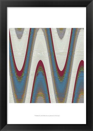 Framed Radio Waves II Print