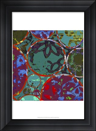 Framed B-Jeweled Deco II Print