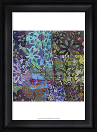 Framed B-Jeweled Deco III Print