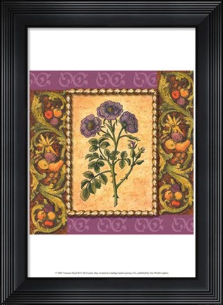 Framed Victorian Floral III Print