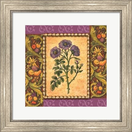 Framed Victorian Floral III Print