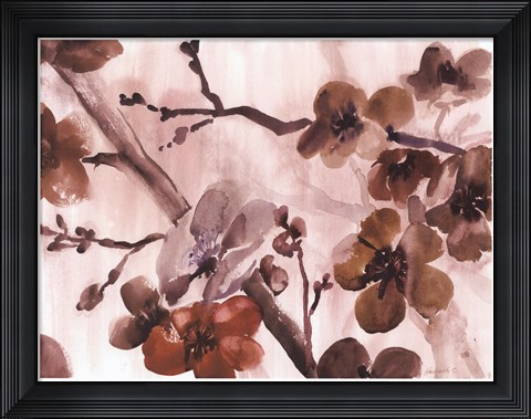 Framed Blossom Poetry II Print