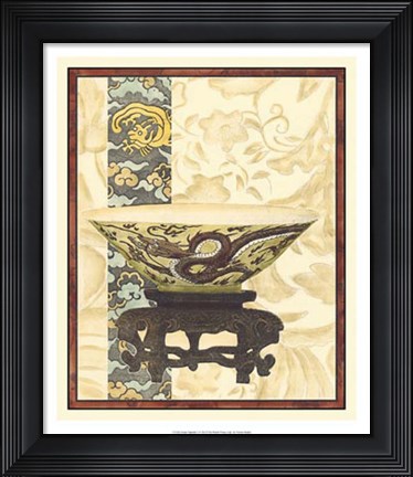 Framed Asian Tapestry I Print