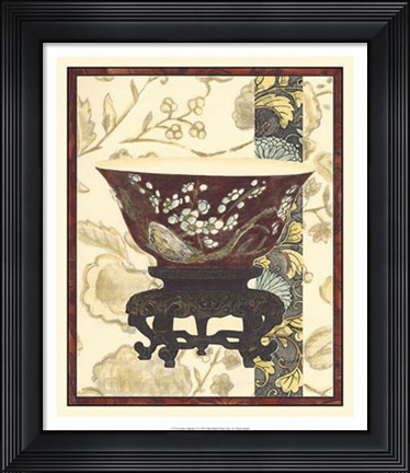 Framed Asian Tapestry II Print