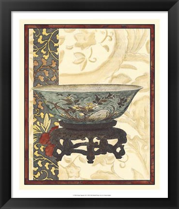 Framed Asian Tapestry III Print