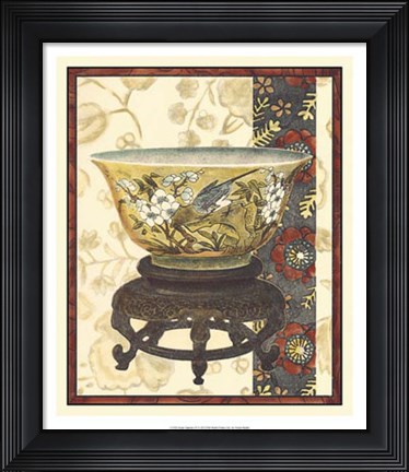 Framed Asian Tapestry IV Print
