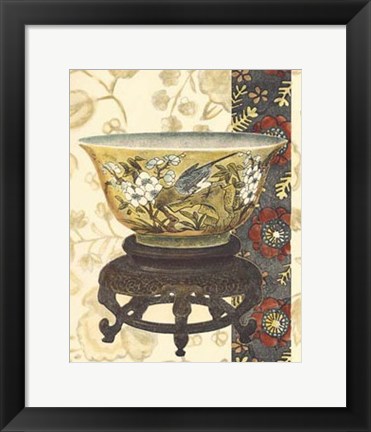 Framed Asian Tapestry IV Print