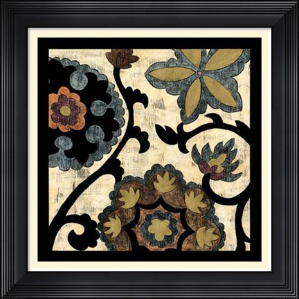 Framed Vintage Suzani I Print