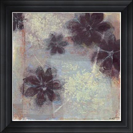 Framed Mauve Resonance I Print