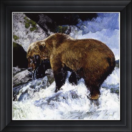 Framed Katmai Cascade Print