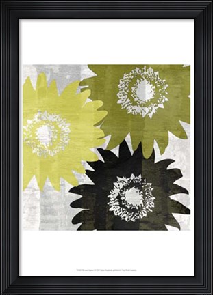 Framed Bloomer Squares I Print