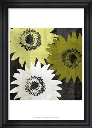 Framed Bloomer Squares II Print
