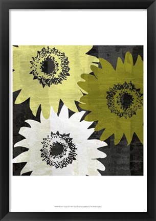 Framed Bloomer Squares II Print