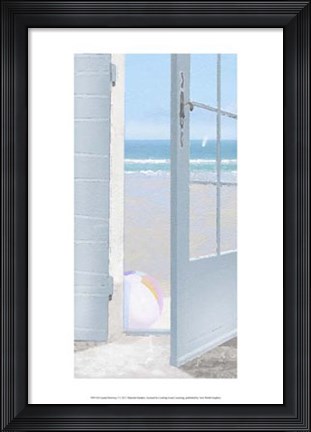 Framed Coastal Doorway I Print