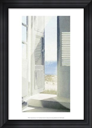 Framed Coastal Doorway II Print