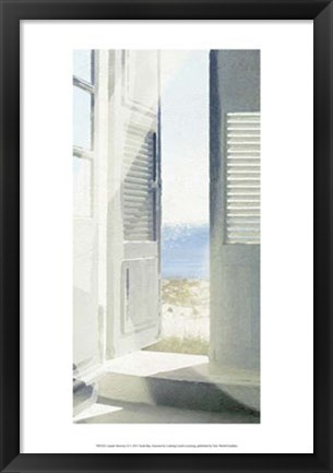 Framed Coastal Doorway II Print