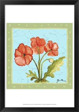 Framed Whimsical Flowers II Print