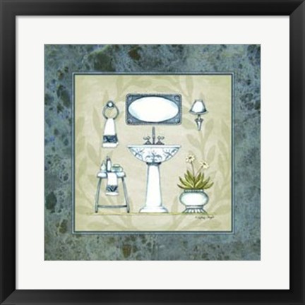 Framed Bath Splash II Print