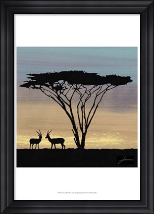 Framed Savanna III Print