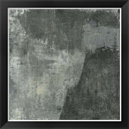 Framed Gray Abstract I Print