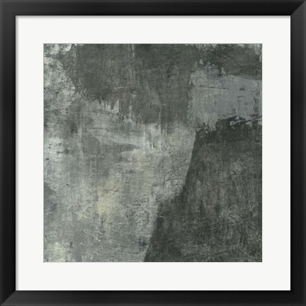 Framed Gray Abstract I Print