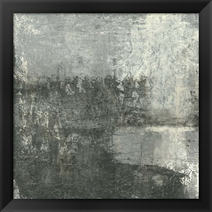 Framed Gray Abstract III Print