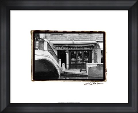 Framed Venetian Stroll I Print