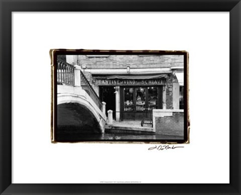 Framed Venetian Stroll I Print